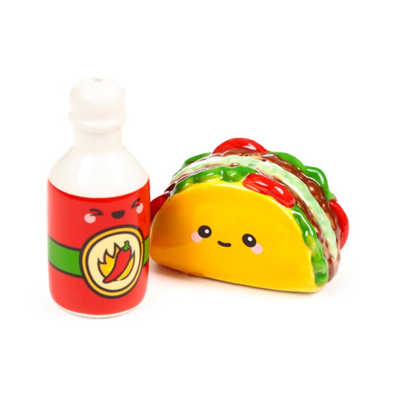 Frida la sauce piquante taco foodie offres salières et poivrières