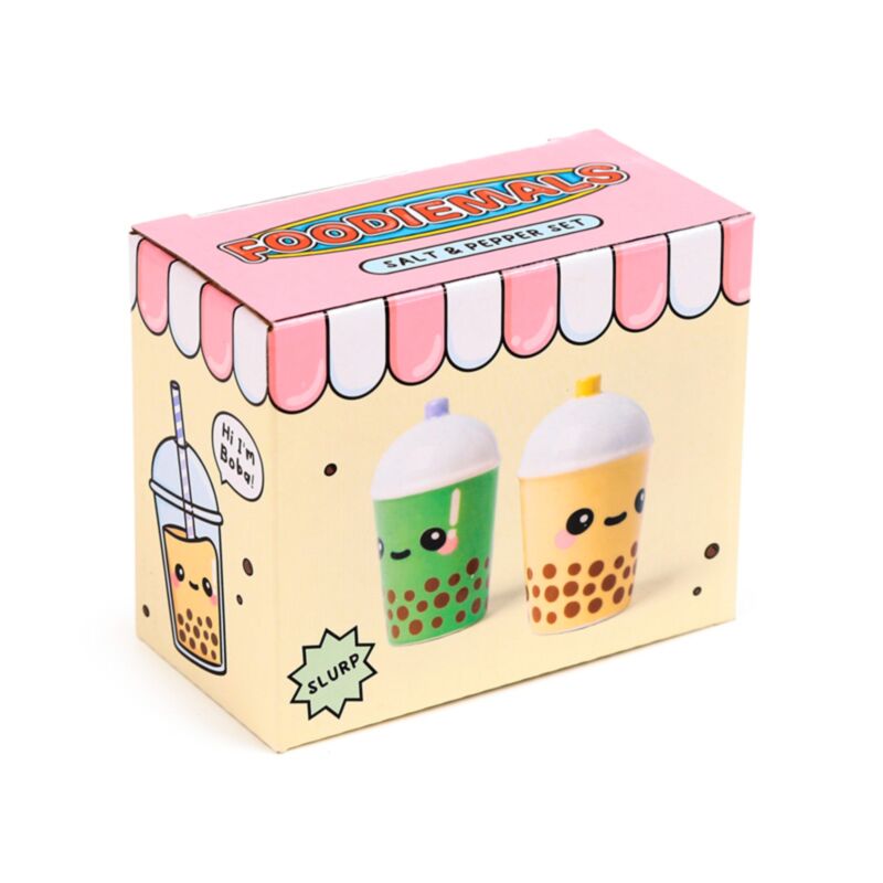 Boba matcha bubble tea foodiemals salière et poivrière