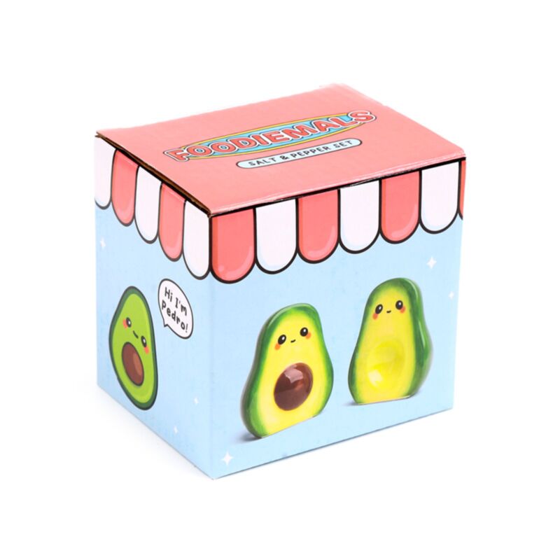 Pedro l'avocat foodiemals salière et poivrière