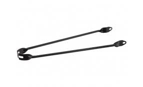 Fender tige 28 x 1,5 pouce 6 mm en acier mat noir