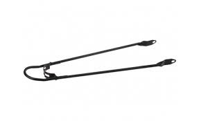 Fender Tige avec pare-chocs 28 x 1,5 pouce noir mat