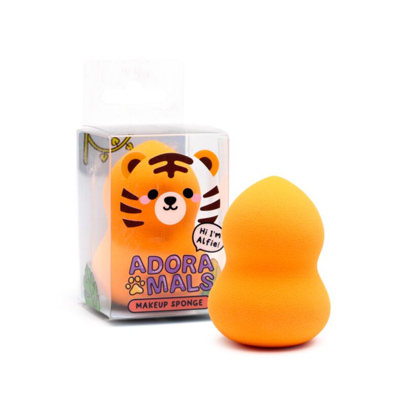 Adoramals Alfie le tigre éponge à maquillage