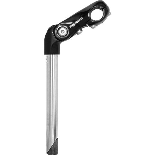 Tige ergotec 25,4 mm en acier inoxydable noir réglable 230 90 mm