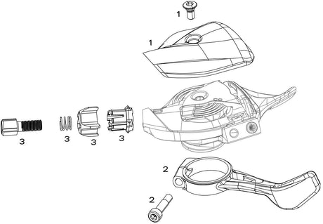Sram ajusteur de pouce x01 dh trigger x01 dh 7sp noir