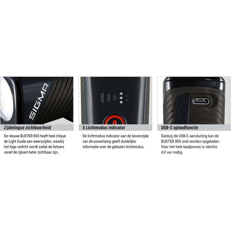 Éclairage SET SIGMA BUSTER 800 USB + BUSTER RL 80 FLASH USB