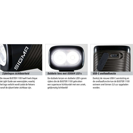 Éclairage SET SIGMA BUSTER 1100 USB + BUSTER RL 150 FLASH USB