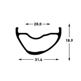 Stan's jante stan's arch mk4 - 27.5'' - 28h - gris noir