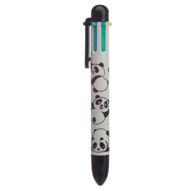 Stylo multicolore Panda (6 couleurs)