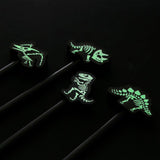 Squelette de dinosaure qui brille dans le noir - crayon gomme