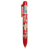 Stylo multicolore chat porte-bonheur Maneki neko (6 couleurs)