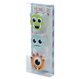 Lot de 3 gommes monstre Monstarz
