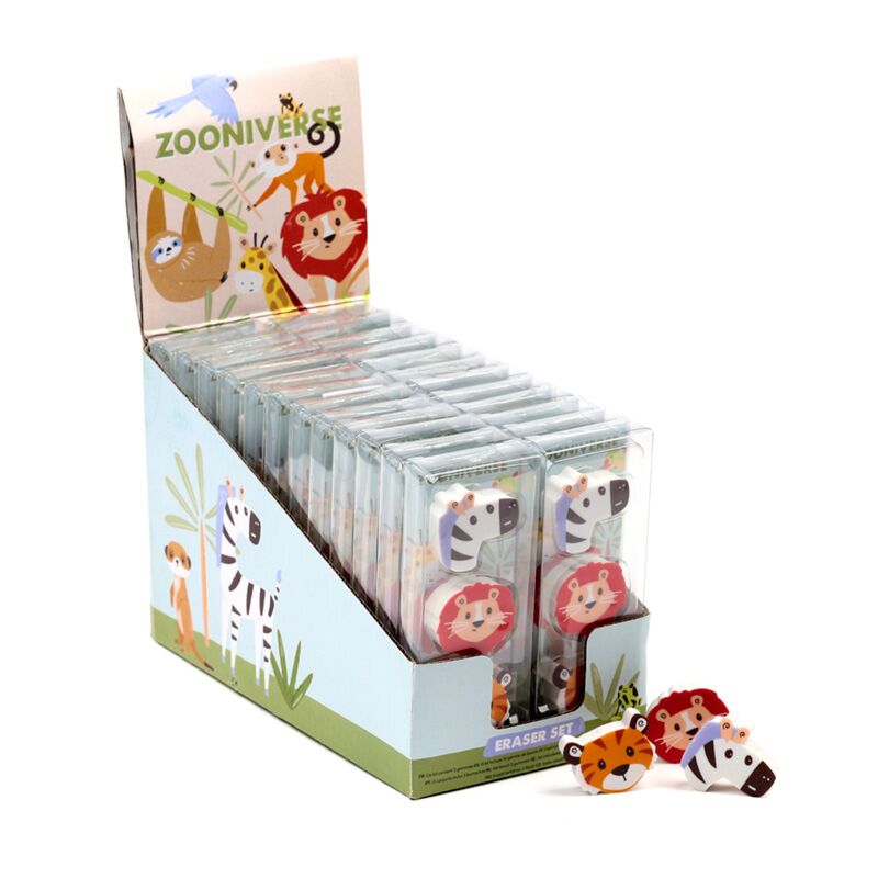 Lot de 3 gommes soniverse