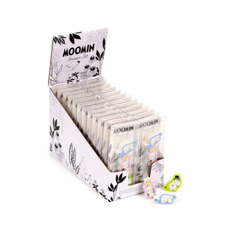 Lot de 3 gommes de jardin Moomin