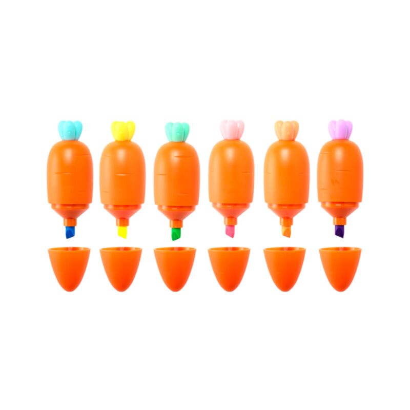 Ensemble de 6 stylos surligneurs Inkredible carotte