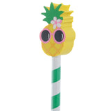 Flamant rose et ananas - crayon gomme