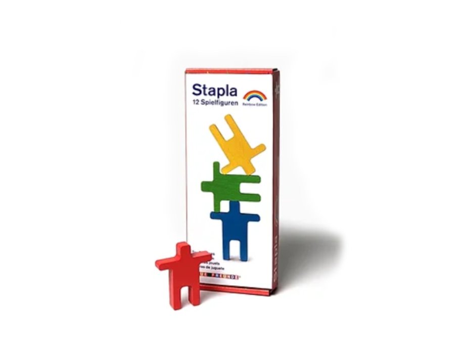 Neue freunde stapla - figurines de jeu - arc-en-ciel