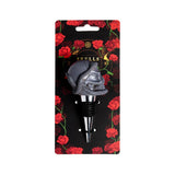 Bouchon de bouteille tête de mort roses tête de mort et serpent