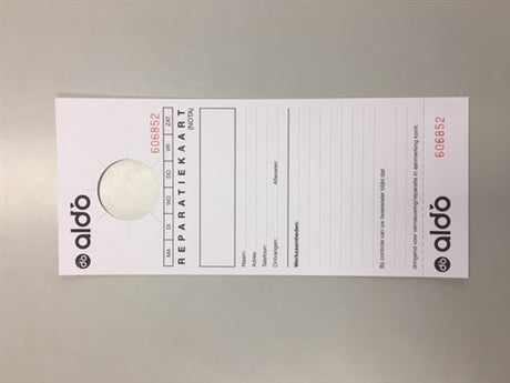 Cartes de réparation Avada aldo pack de 250