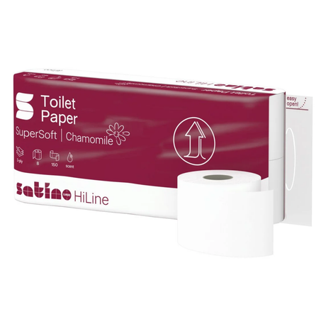 Papier toilette satino prestige supersoft 3 épaisseurs (8x150 feuilles)
