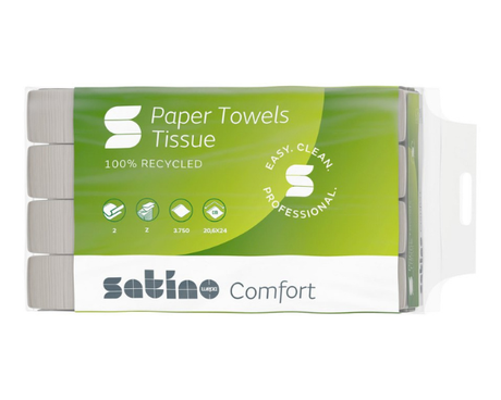 Papier essuie-tout Satino pt2 2 couches 20,6x24 cm (3750 pièces)