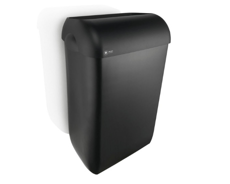 Poubelle en plastique noir Satino (43 litres)