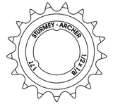 Sturmey-archer Europa n.v. Pignon SA 1 8 extra profond 17 dents