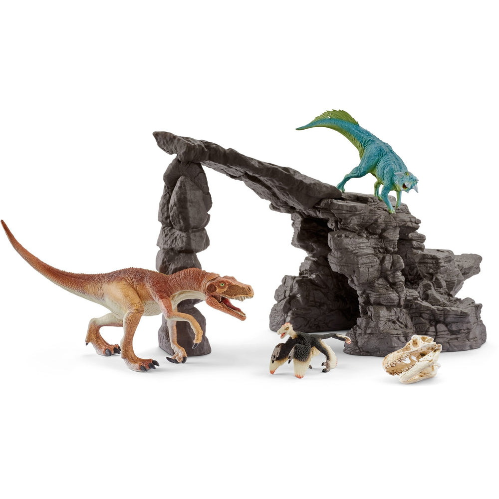 SCHLEICH DINOSAURS SET avec la grotte 41461