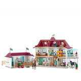 Ferme équestre au bord du lac du club équestre Schleich
