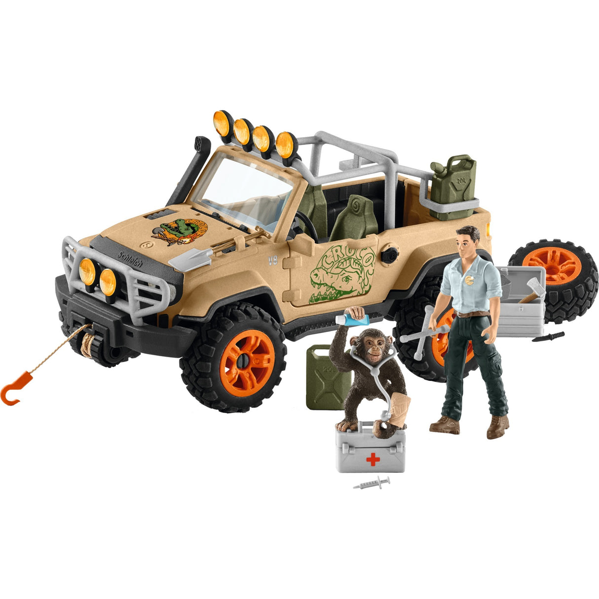 Schleich Wild Life SUV 4x4 avec LIER 42410