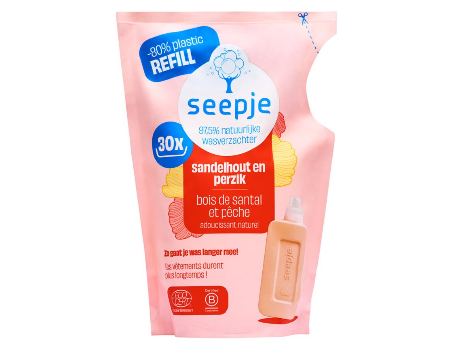Recharge Seepje - assouplissant - bois de santal et pêche