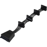 Adaptateur Silverstone 15 broches Sata> 4x Sata à 15 broches