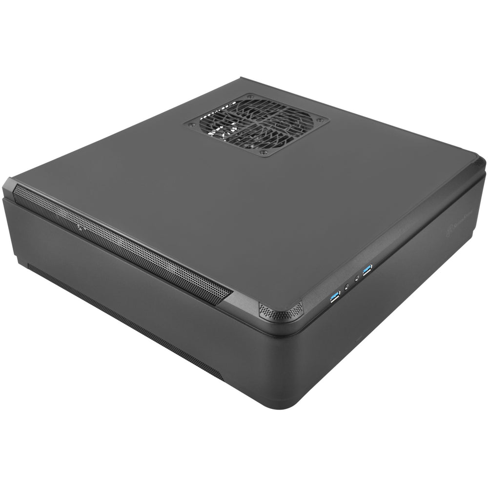 Silverstone sst-ftz01b-e boîtier de bureau (noir | 2x USB-A)