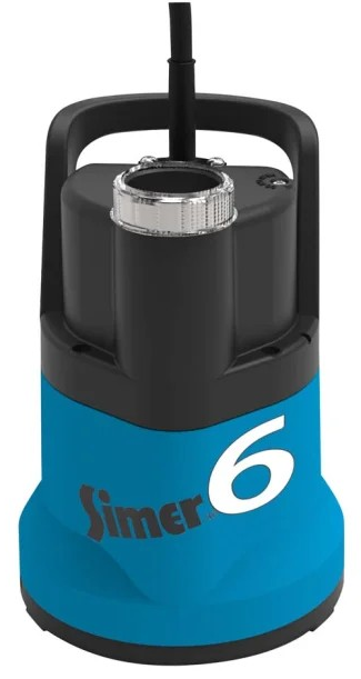 Pompe submersible Simer 6 (aspiration plate) 100 l min