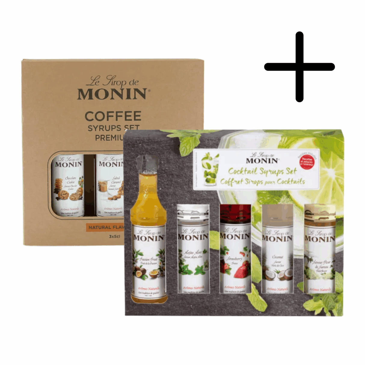 Coffret cocktail sirop Monin + coffret cadeau 3 x 5cl