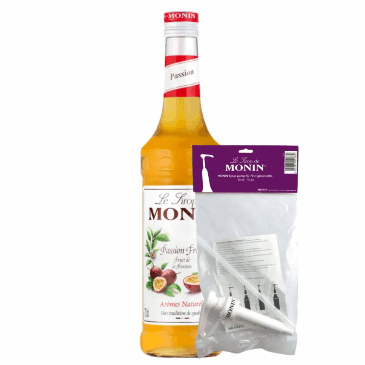 Sirop passion Monin (70 cl) + pompe à sirop (10ml)