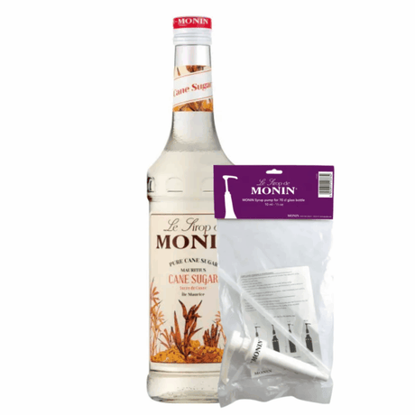 Sirop Monin sucre de canne (70 cl) + pompe à sirop (10ml)