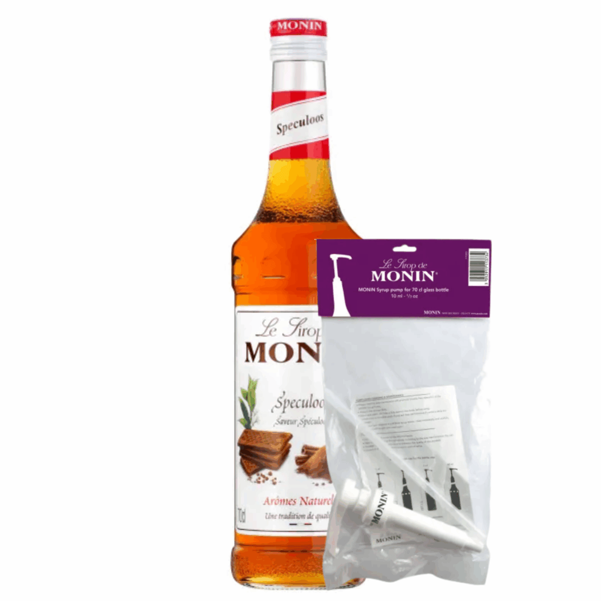 Sirop de spéculoos Monin (70 cl) + pompe à sirop (10ml)