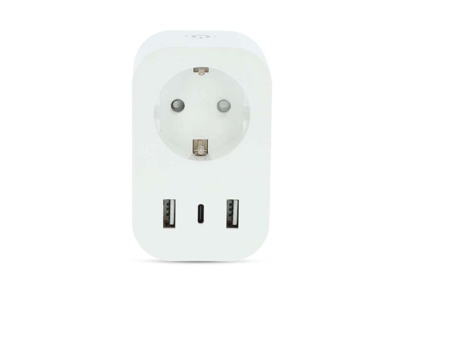 Prise intelligente Nedis smartlife - avec USB-A et USB-C