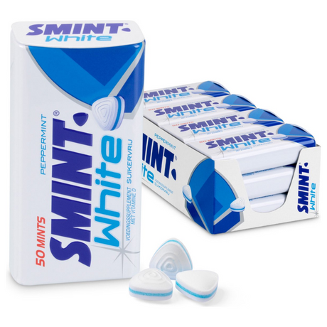 Menthe poivrée blanche - Fresh Makers - sans sucre - vitamine D - 1x12 pièces