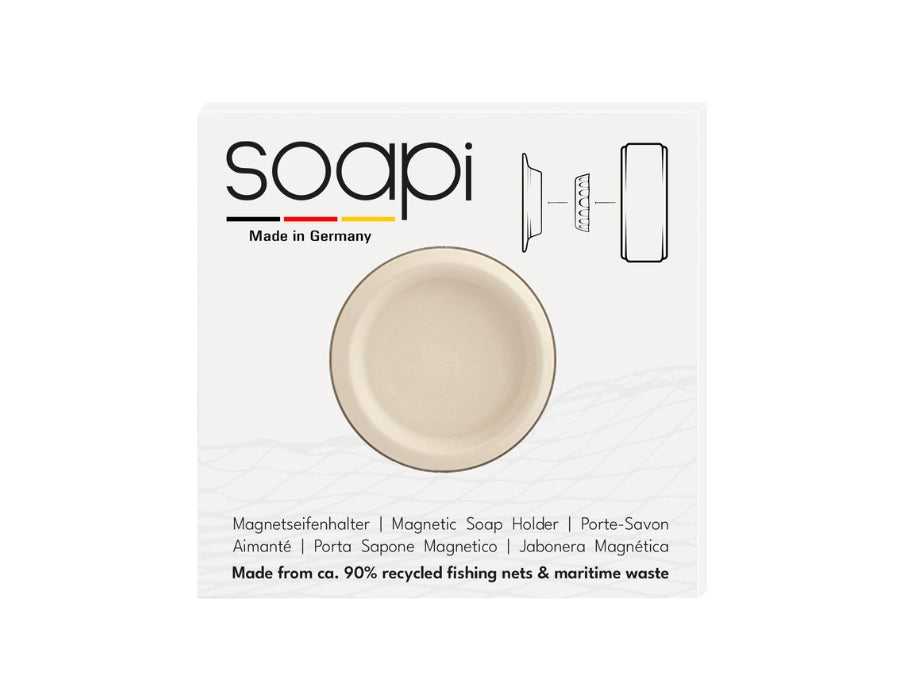 Porte-savon magnétique Soapi - blanc cassé