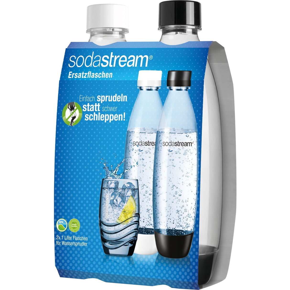 Bouteille pour animaux de compagnie Sodasteream Sodastream Soda 1 litre, Duopack