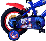 Sonic Prime Prime Children's Bike Boys de 12 pulgadas rojo de dos frenos de manos