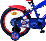 Sonic Prime Prime Children's Bike Boys 16 -palčni modro rdeči dve ročni zavora