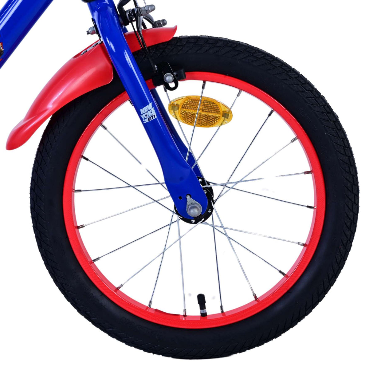 Sonic prime kinderfiets - jongens - 16 inch - blauw rood