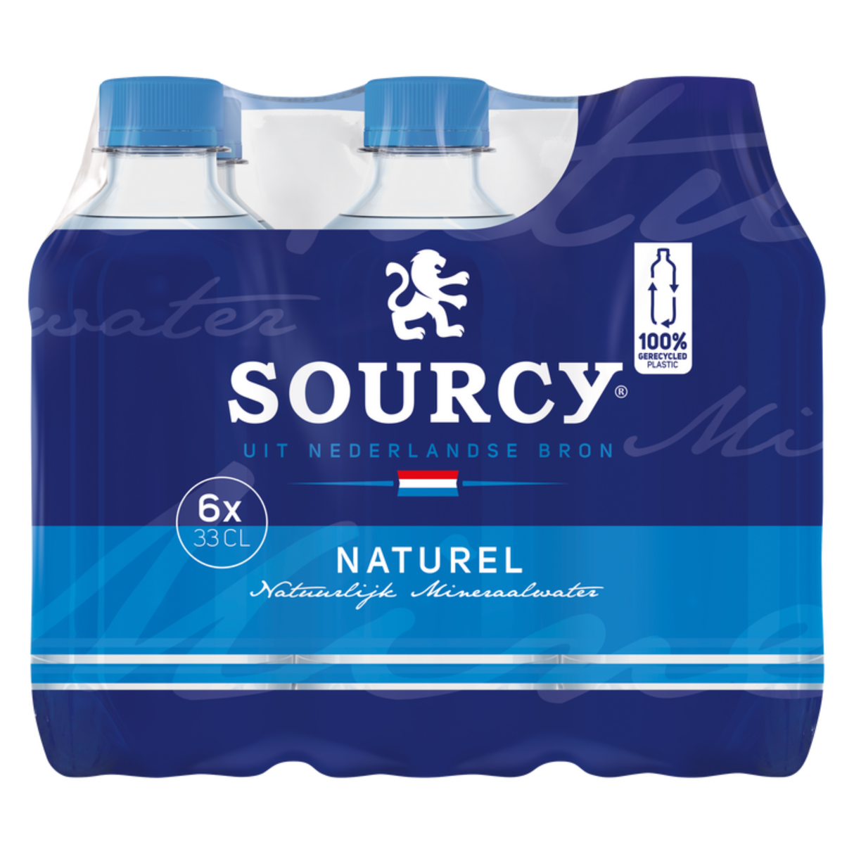 Eau minérale bleue sourcy naturelle (6x33cl)