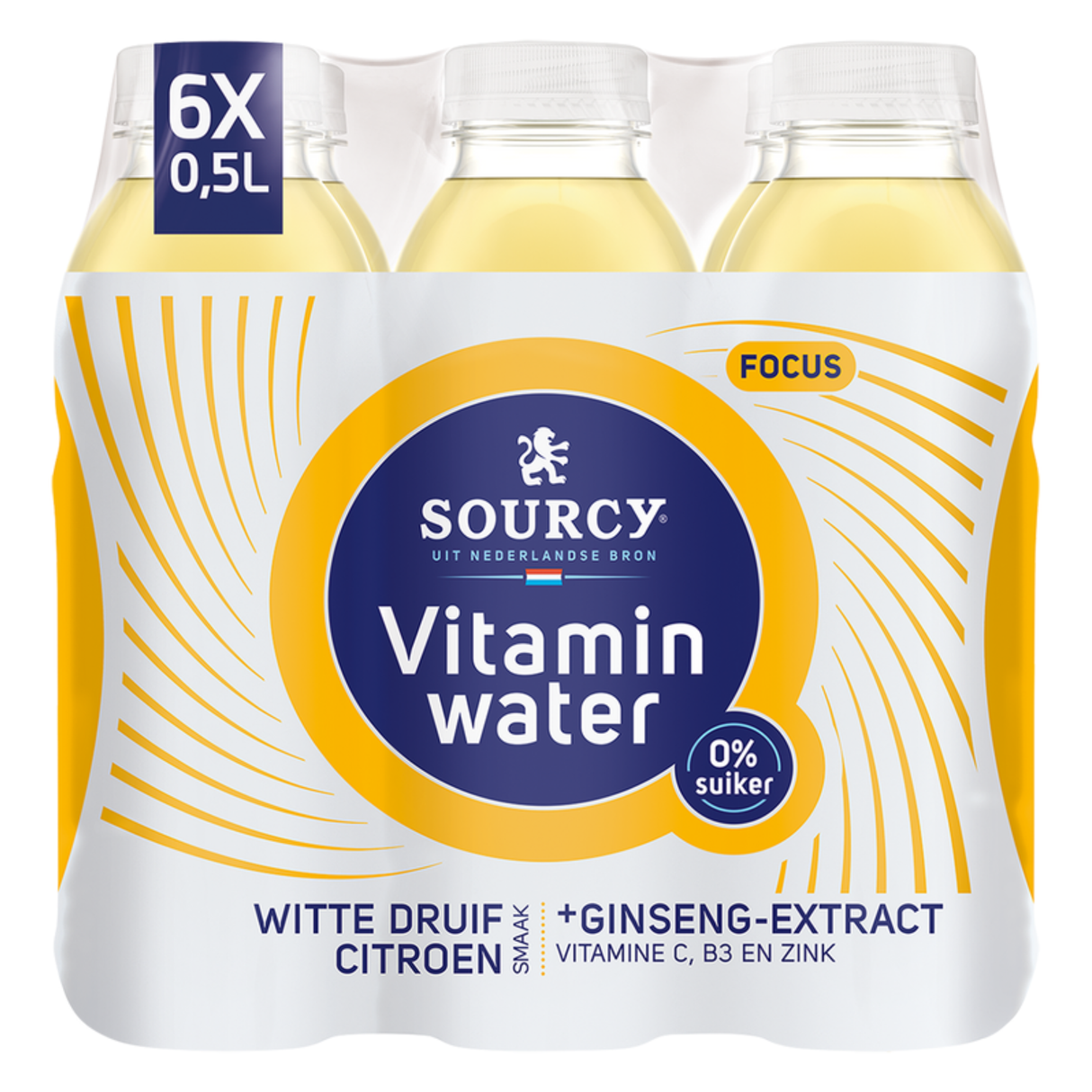 Eau acidulée vitaminée raisin citron focus (6x 50cl)