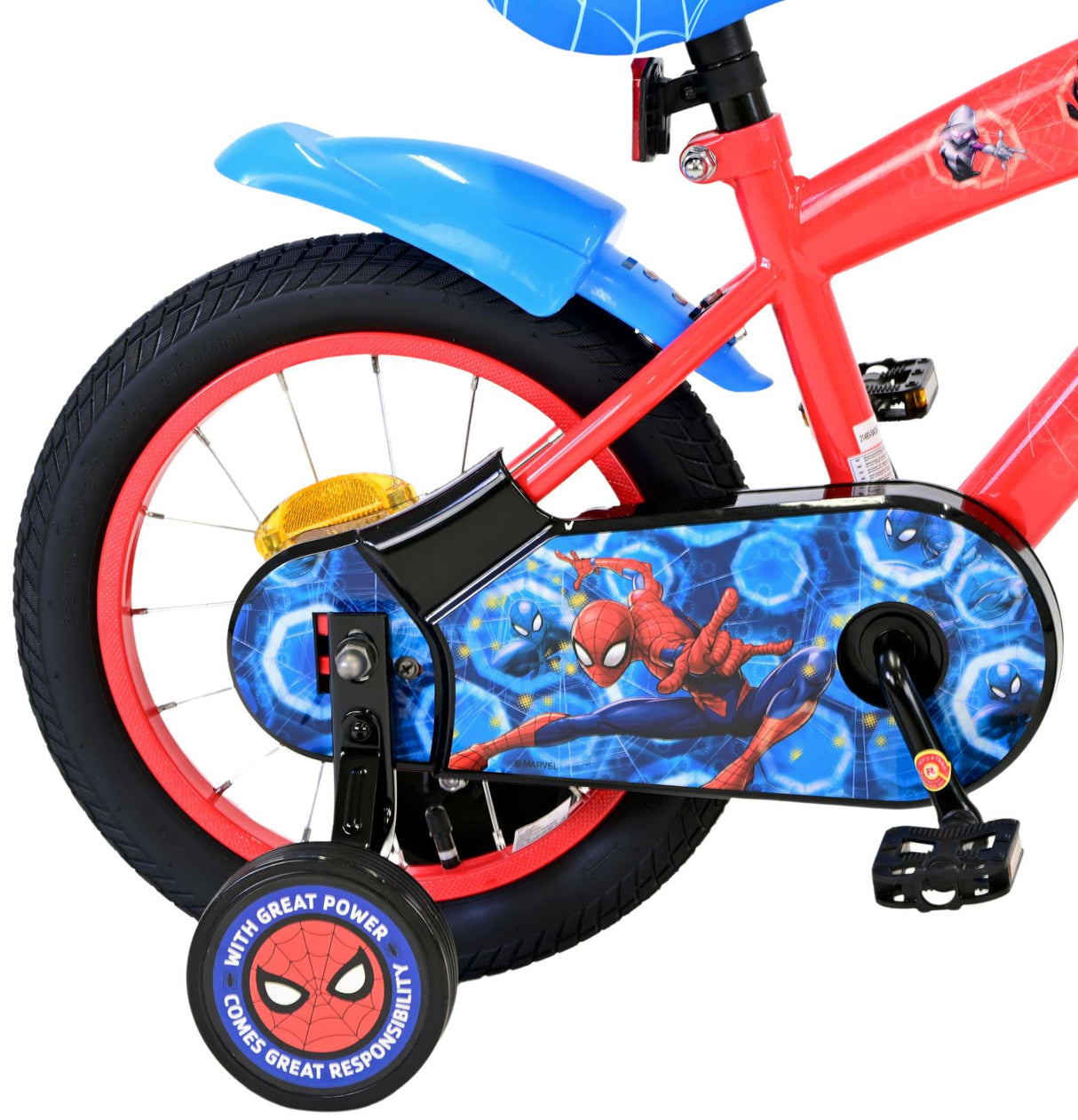 Spiderman Spider-Man Kinderfiets Jongens 14 inch Rood Blauw