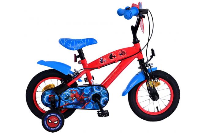 Spiderman Ultimate Spider-Man Children's Bike Boys da 12 pollici freni a due mani rosse da 12 pollici