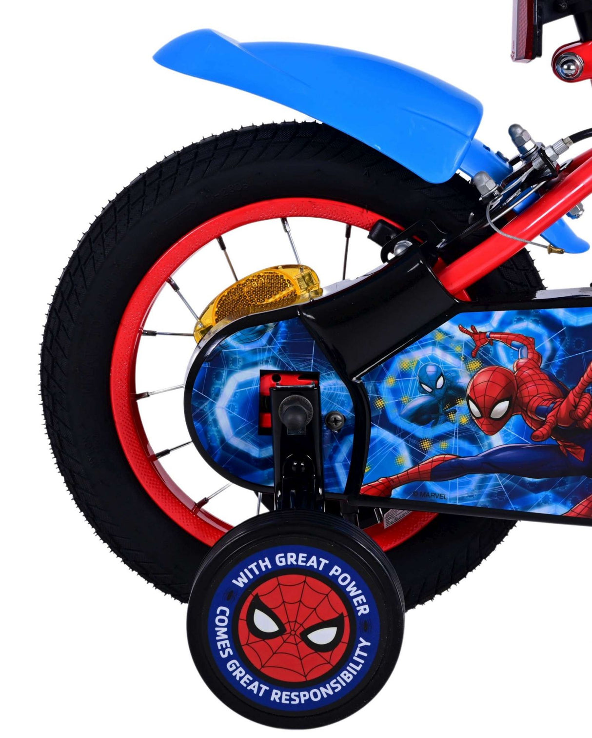 Spiderman Ultimate Spider-Man Children's Bike Boys da 12 pollici freni a due mani rosse da 12 pollici