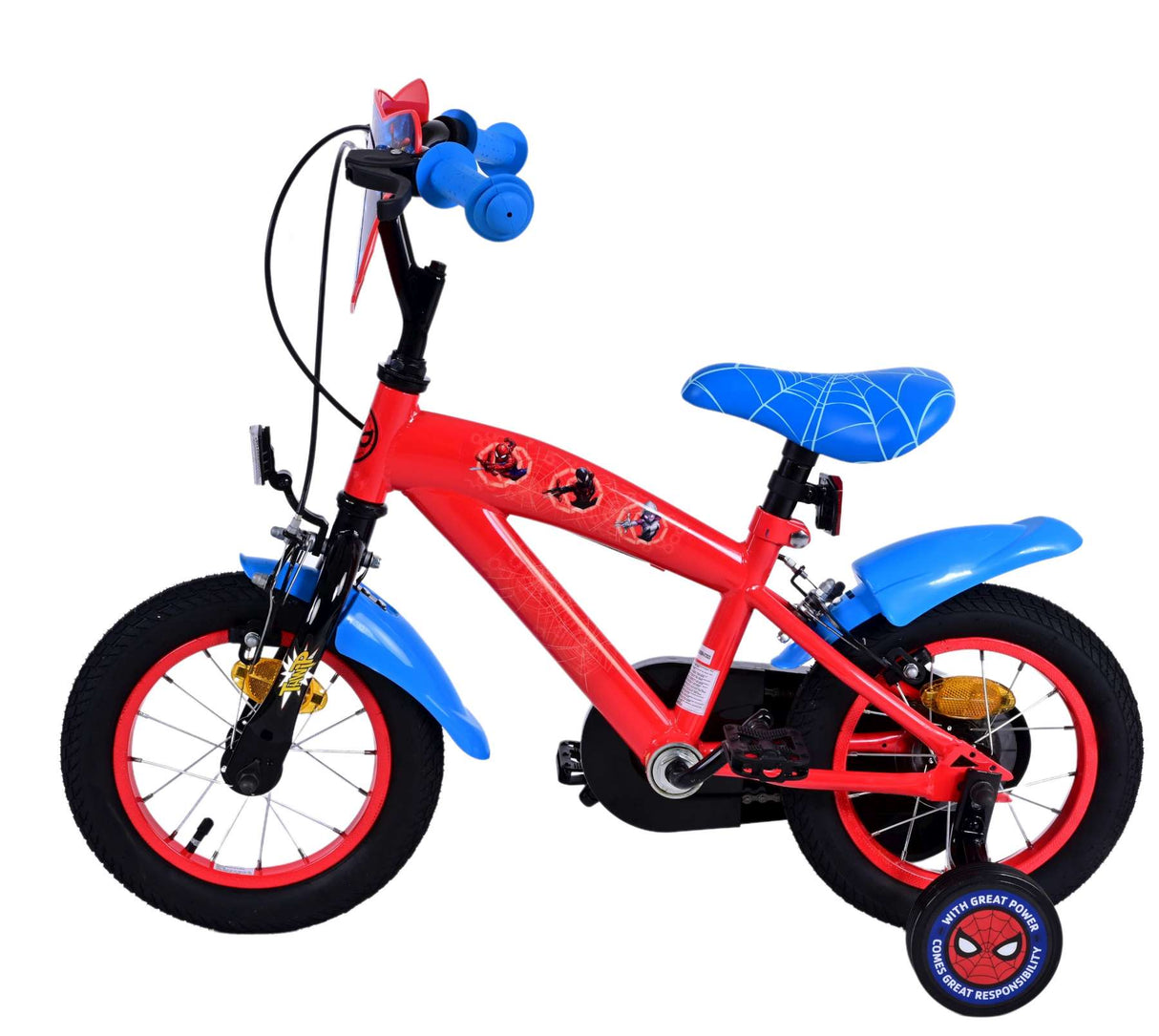 Spiderman Ultimate Spider-Man Children's Bike Boys da 12 pollici freni a due mani rosse da 12 pollici